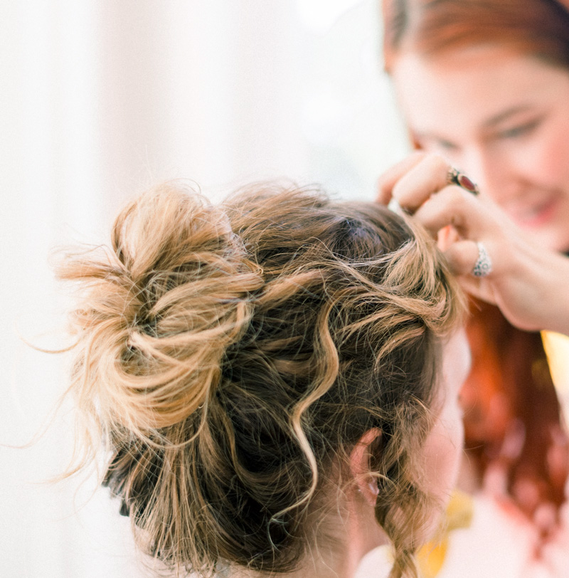 Acconciatura raccolta da sposa